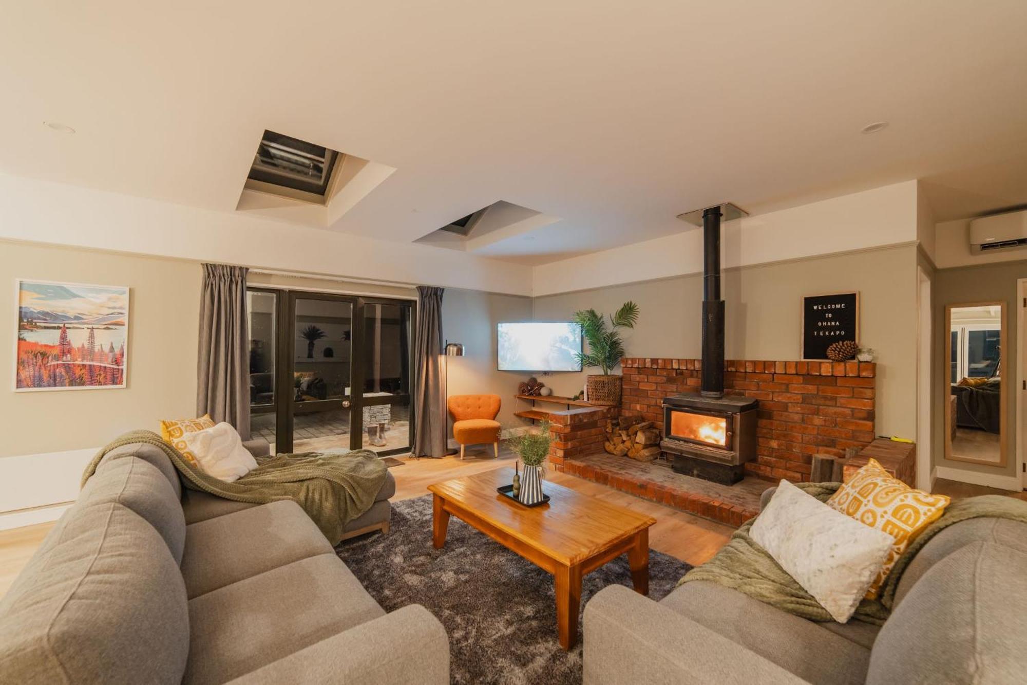Galaxy 3Br Modern Home With Fireplace Outdoor Spa Lac Tekapo Extérieur photo