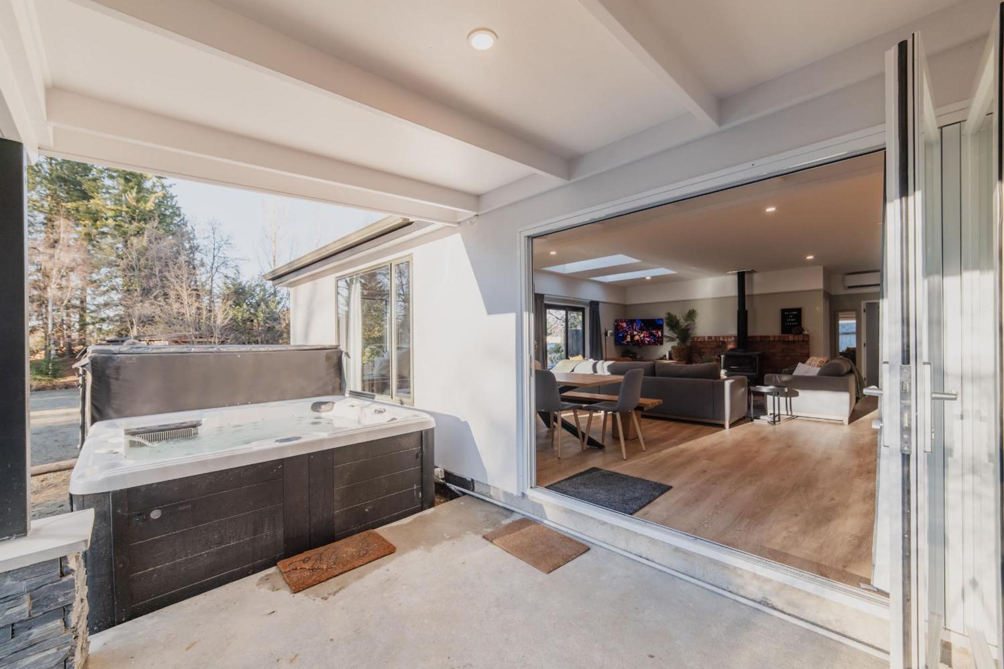 Galaxy 3Br Modern Home With Fireplace Outdoor Spa Lac Tekapo Extérieur photo