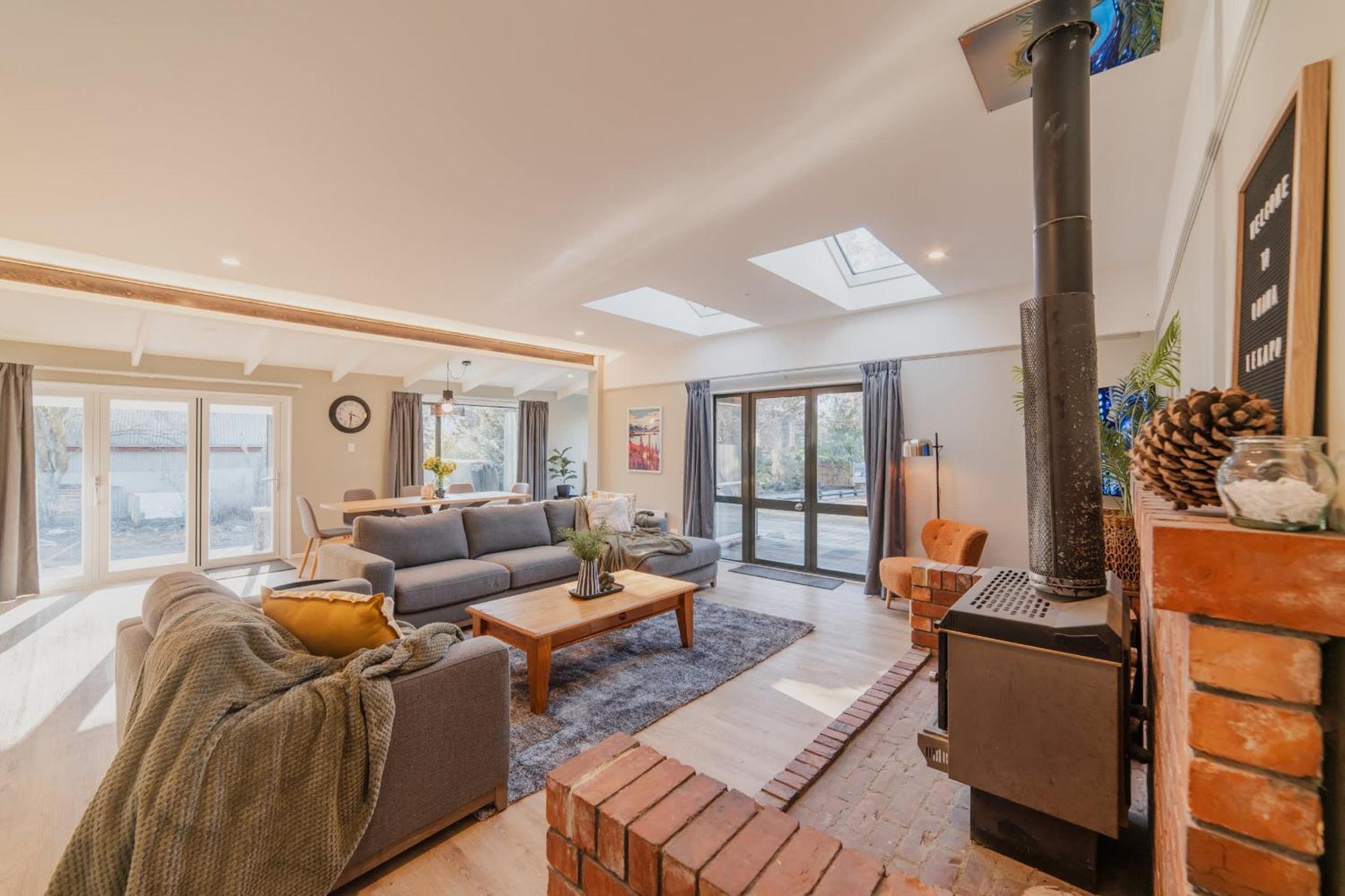 Galaxy 3Br Modern Home With Fireplace Outdoor Spa Lac Tekapo Extérieur photo